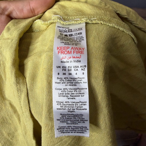 Nasty Gal Olive Puff Sleeve Cutout Maxi Dress US 4 - Picture 5 of 6